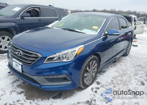 2016 Hyundai Sonata Sport z USA, uszkodzony, nr VIN 5NPE34AF7GH389806